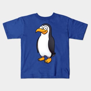 Cute Happy Cartoon Penguin Kids T-Shirt